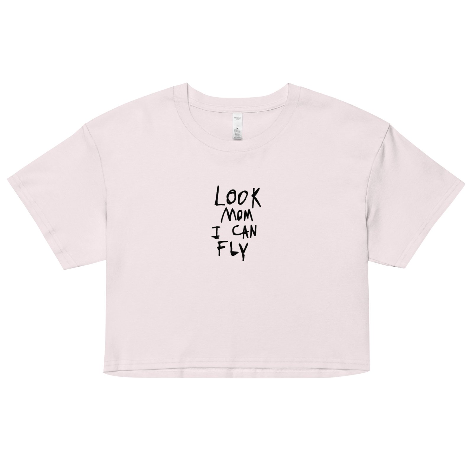 Look Mom I Can Fly Y2K Baby Tee | Delulu Dreamer Retro Cropped Top | Chaos Angel Aesthetic Shirt - Image 10