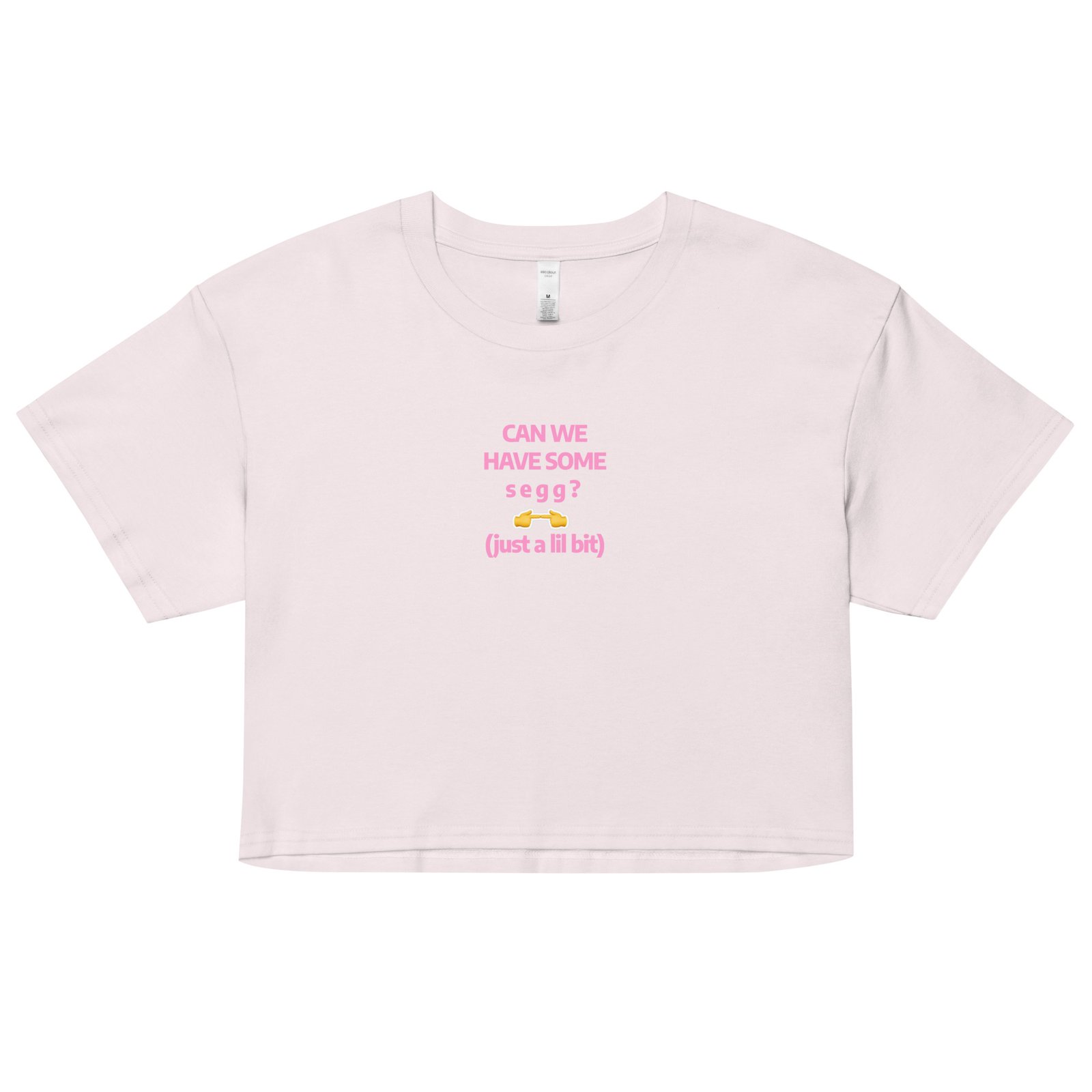 Can We Hav Some Segg Y2K Baby Tee | Unhinged Romance Retro Cropped Top | Thirsty Girl Energy Meme Tee - Image 14