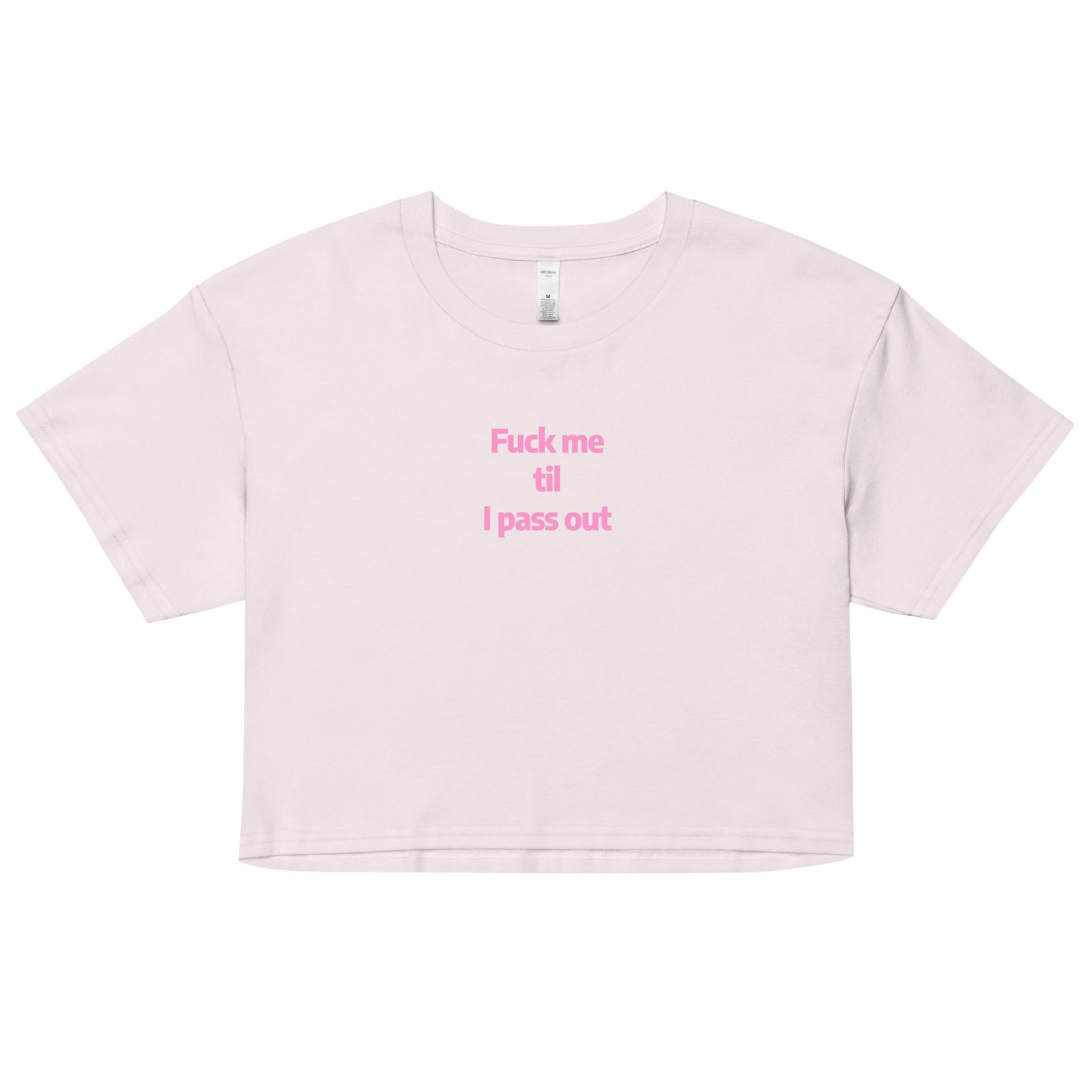 Fuck Me Til I Pass Out Y2K Baby Tee | Bed Destroyer Retro Cropped Top | Certified Slutcore Baddie Tee - Image 14
