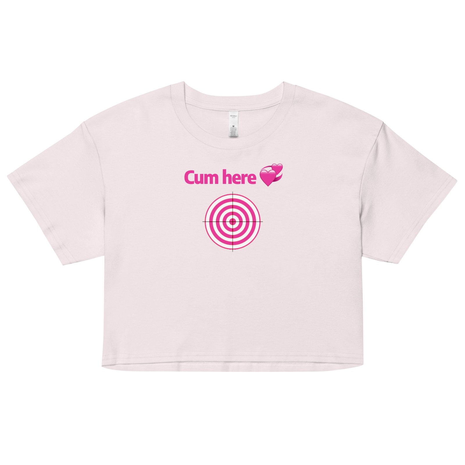 Cum Here Y2K Baby Tee | Immediate Urge Retro Cropped Top | Slut Signal Activated Meme Tee - Image 24