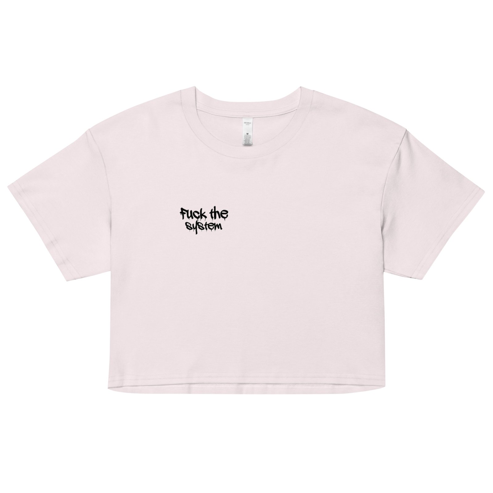 Fuck the System Y2K Baby Tee | Rebel Girl Retro Cropped Top | Anarchy Baddie Meme Shirt - Image 22
