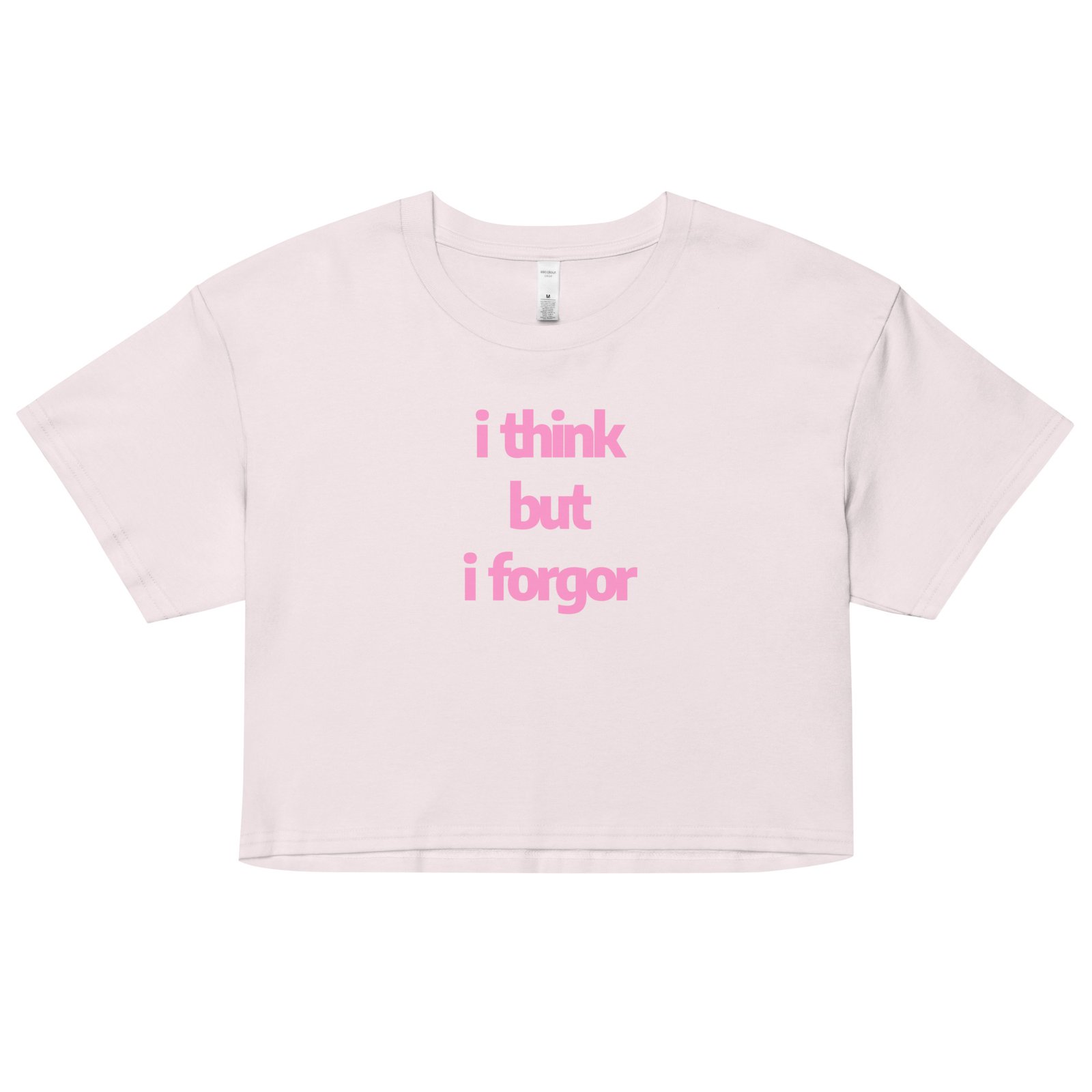 I Think But I Forgot Y2K Baby Tee | Thoughtless Baddie Retro Cropped Top | Oops All ADHD Meme Tee - Image 13