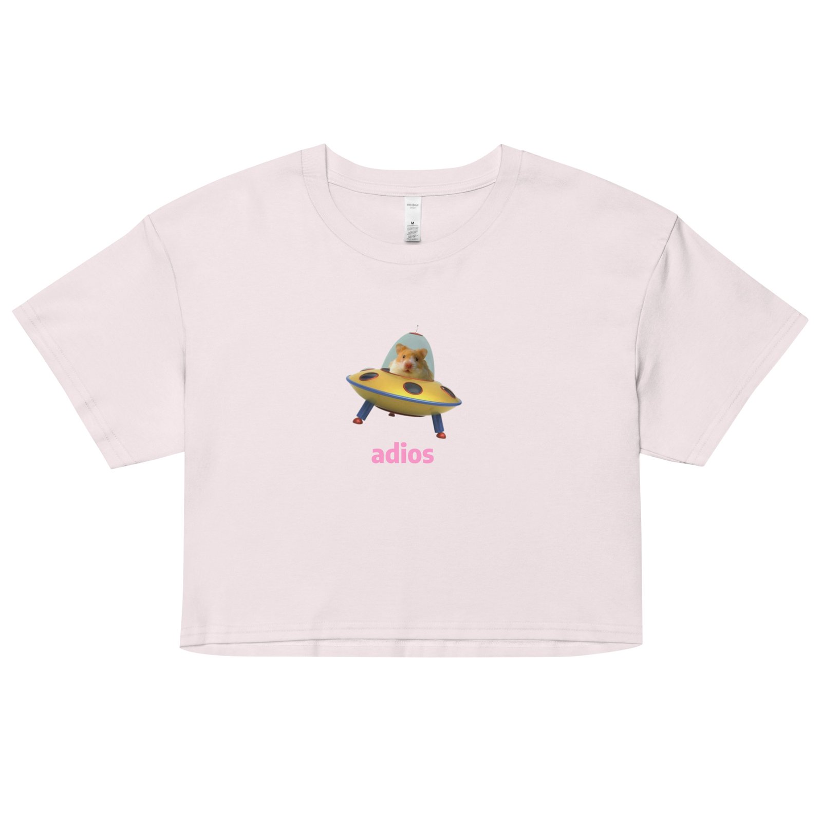 Adios Hamster Y2K Baby Tee | Rodentcore Goodbye Retro Cropped Top | Chaotic Animal Girl Meme Tee - Image 14
