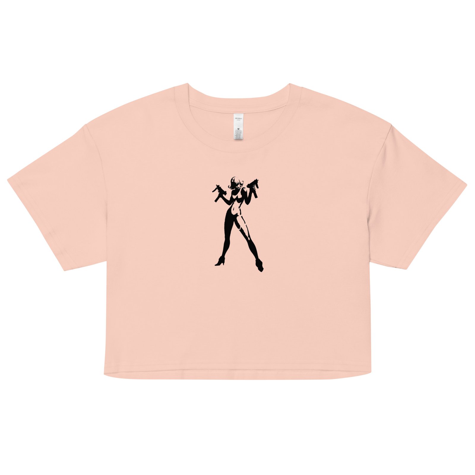 Assassin Girl Y2K Baby Tee | Silent Weapon Retro Cropped Top | Killer Instinct Baddie Shirt - Image 4