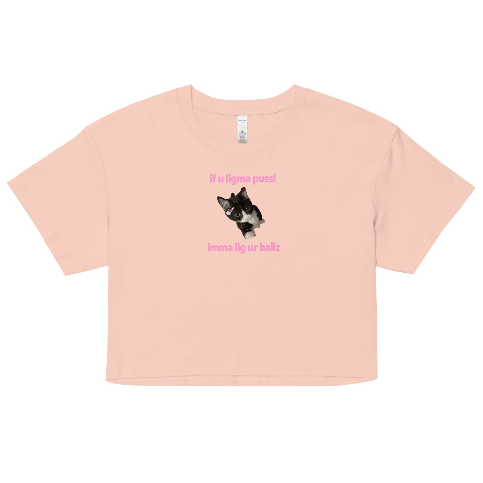 Ligma Pussi Imma Lig Ur Ballz Y2K Baby Tee | Too Much Energy Retro Cropped Top | Slutty Internetcore Tee - Image 9