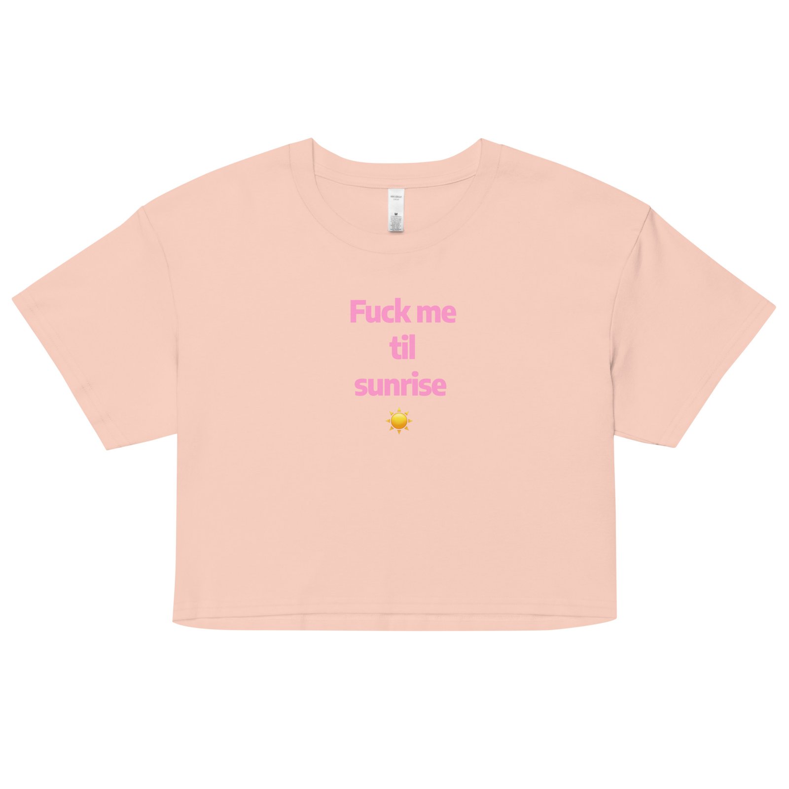 Fuck Me Til Sunrise Y2K Baby Tee | Eternal Horny Hours Retro Cropped Top | No Sleep Slutcore Meme Tee - Image 20