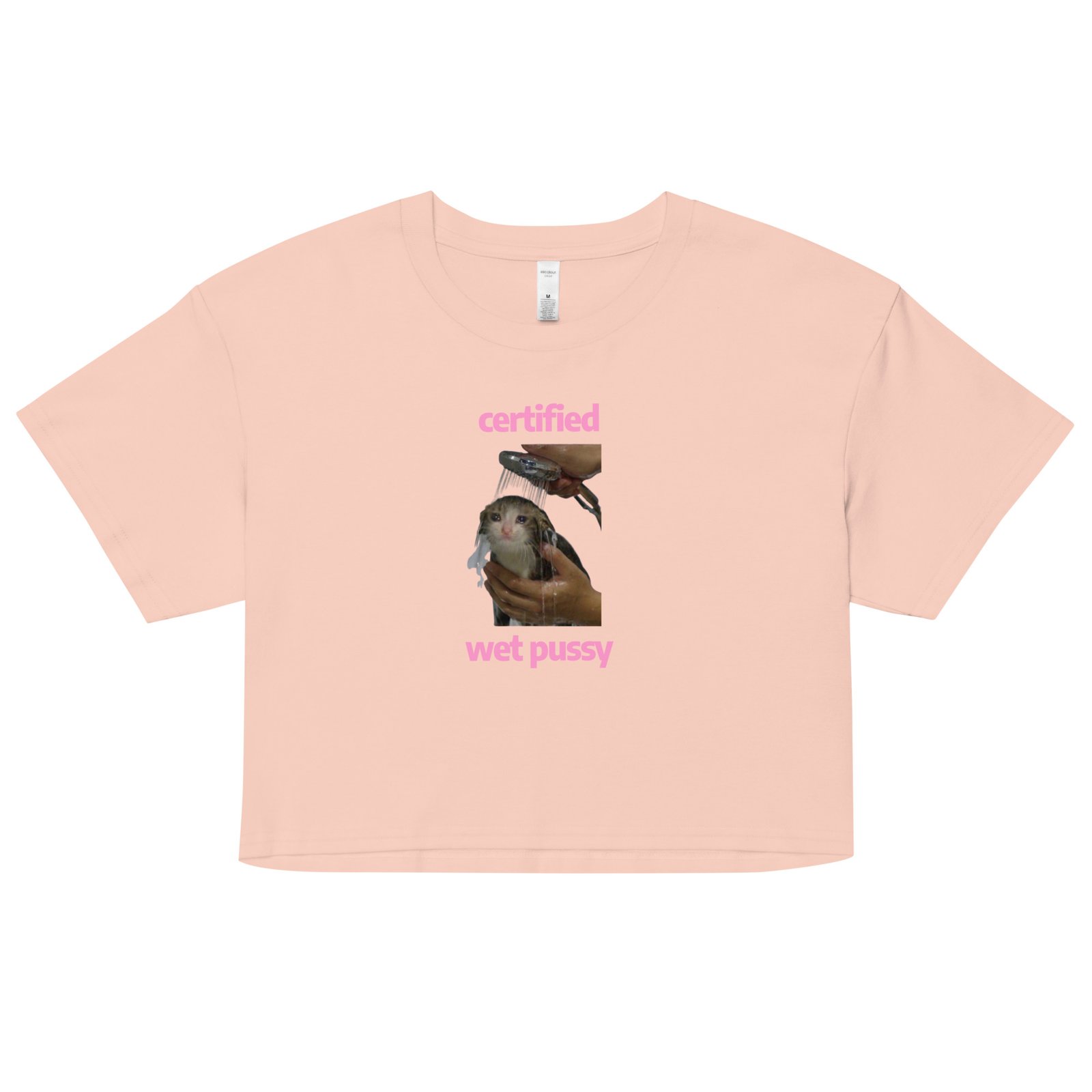 Certified Wet Pussy Y2K Baby Tee | Extra Juicy Bimbo Retro Cropped Top | Hydrated Slutcore Meme Tee - Image 10