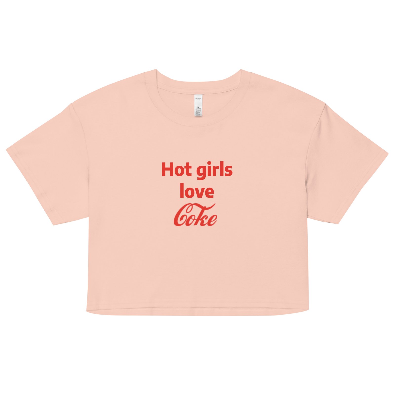 Hot Girls Love Coke Y2K Baby Tee | Soft Drink Bimbo Retro Cropped Top | Coca Baddie Club Tee - Image 9