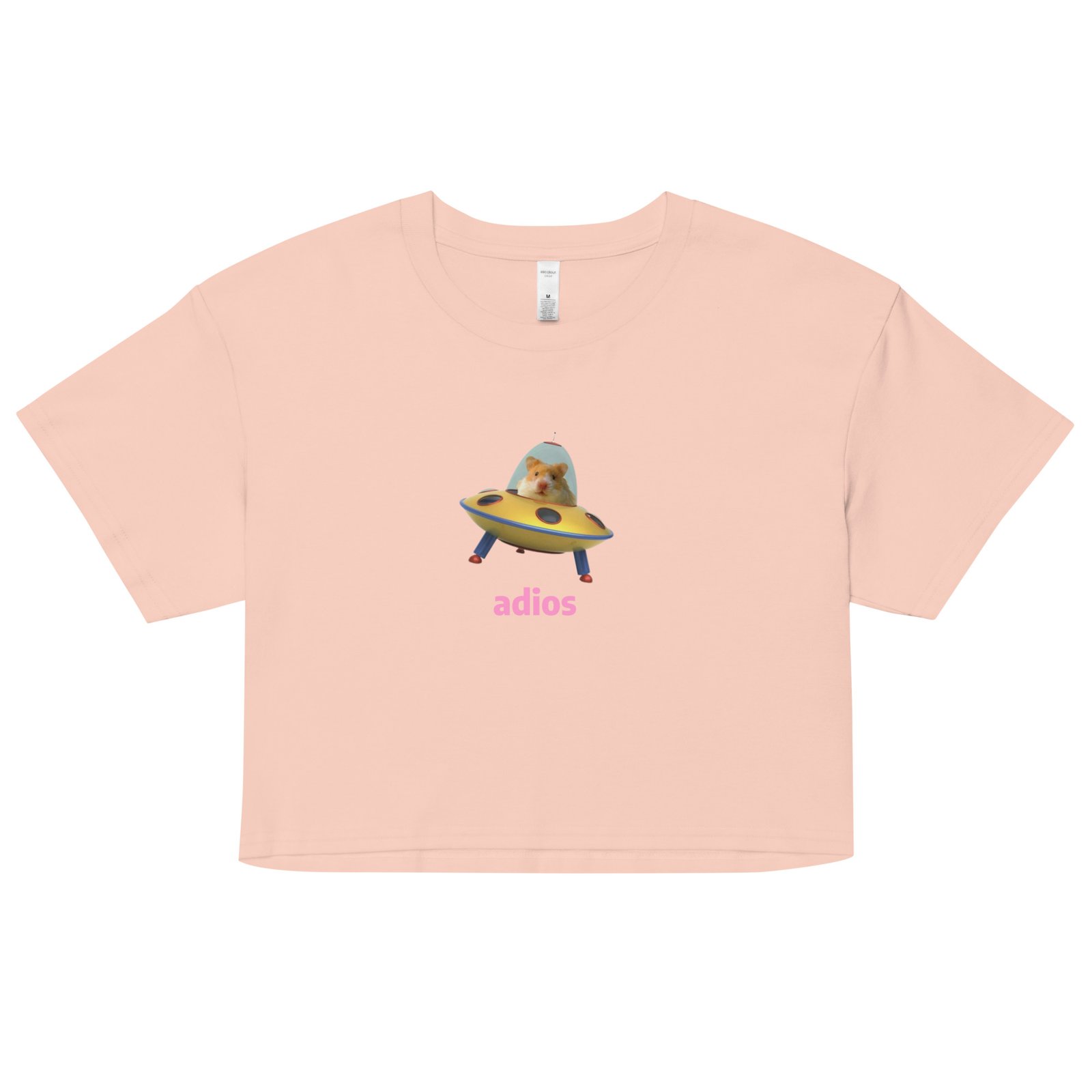 Adios Hamster Y2K Baby Tee | Rodentcore Goodbye Retro Cropped Top | Chaotic Animal Girl Meme Tee - Image 10