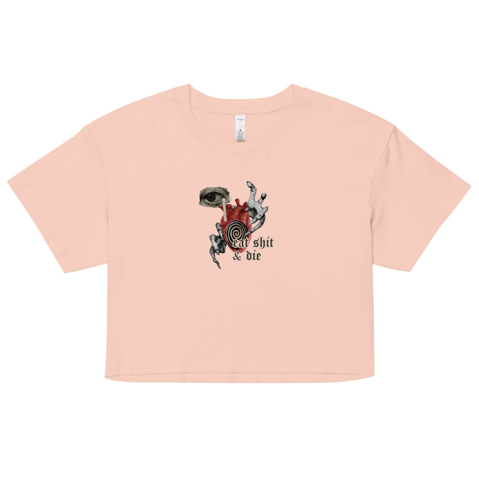 Eat Shit and Die Weirdcore Y2K Baby Tee | Surreal Rage Retro Cropped Top | Internetcore Kill Baddie Tee - Image 10