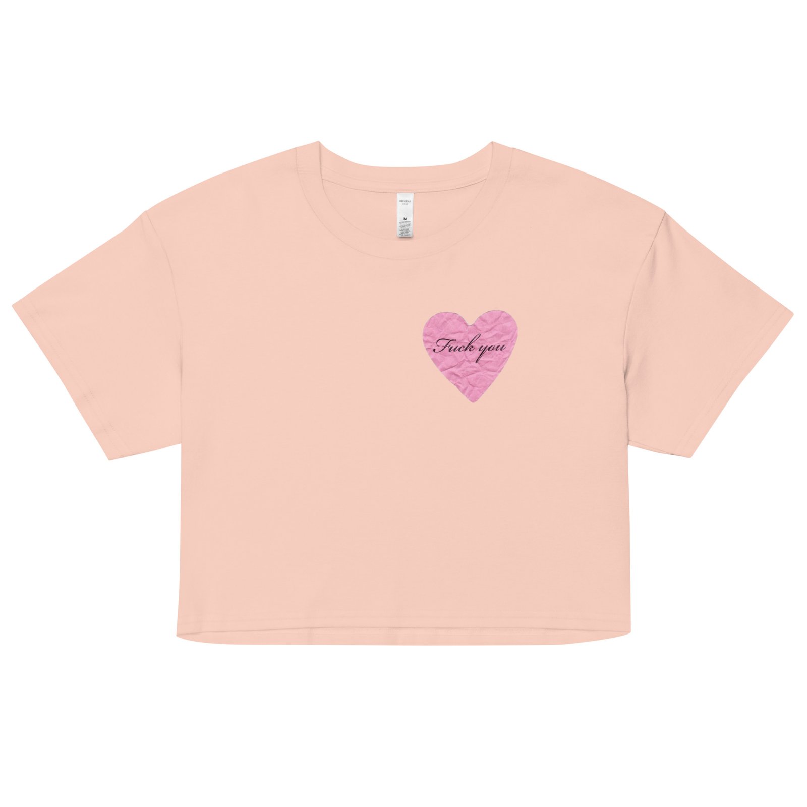 Fuck You Heart Y2K Baby Tee | Anti-Love Letter Retro Cropped Top | Brokenhearted Memecore Tee - Image 10