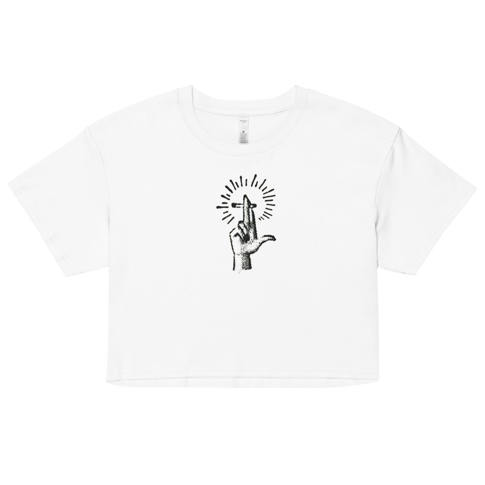 The Holy Cig Y2K Baby Tee | Sacred Vice Retro Cropped Top | Softcore Blasphemy Aesthetic Shirt - Image 13