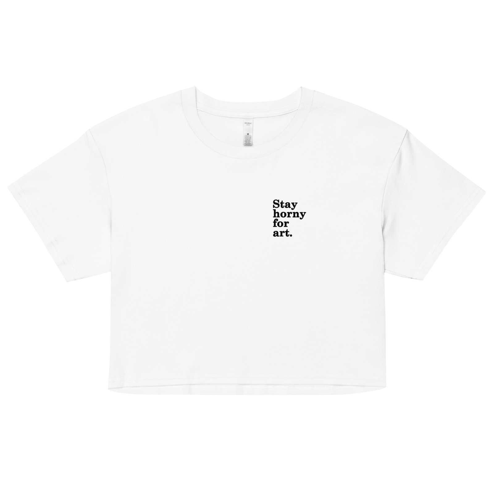 Stay Horny for Art Y2K Baby Tee | Creative Chaos Retro Cropped Top | Lust-for-Life Baddie Shirt - Image 15