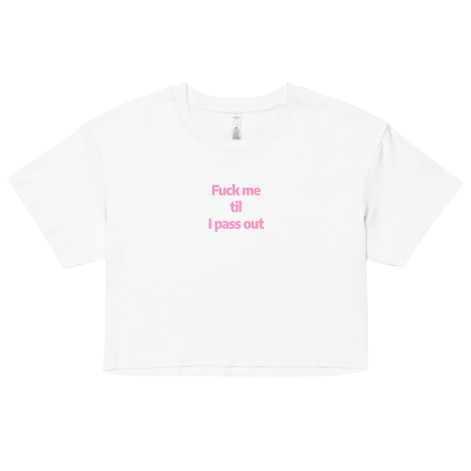 Fuck Me Til I Pass Out Y2K Baby Tee | Bed Destroyer Retro Cropped Top | Certified Slutcore Baddie Tee - Image 19
