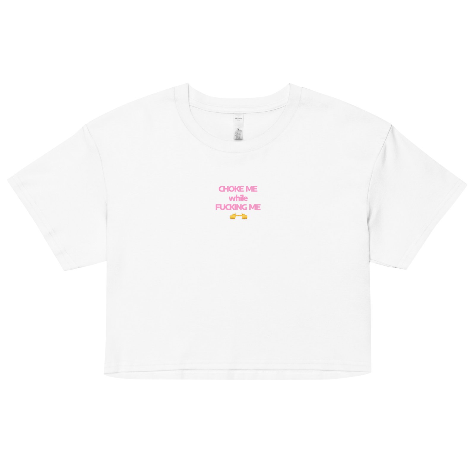 Choke Me While Fucking Me Y2K Baby Tee | Kinky Bimbo Vibes Retro Cropped Top | BDSM Princess Slutcore Tee - Image 19