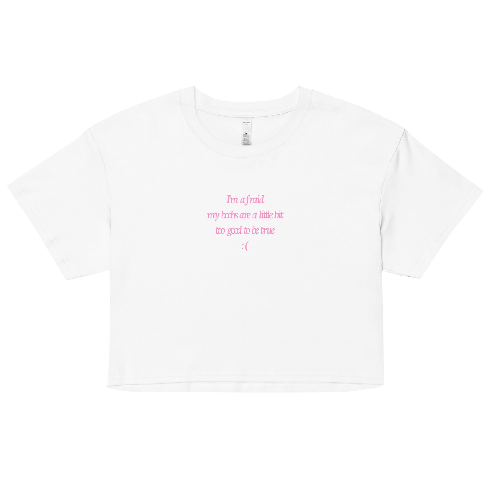 My Boobs Are a Lil Bit Too Good to Be True Y2K Baby Tee | Rack Alert Retro Cropped Top | Titty Illusion Baddie Tee - Image 19
