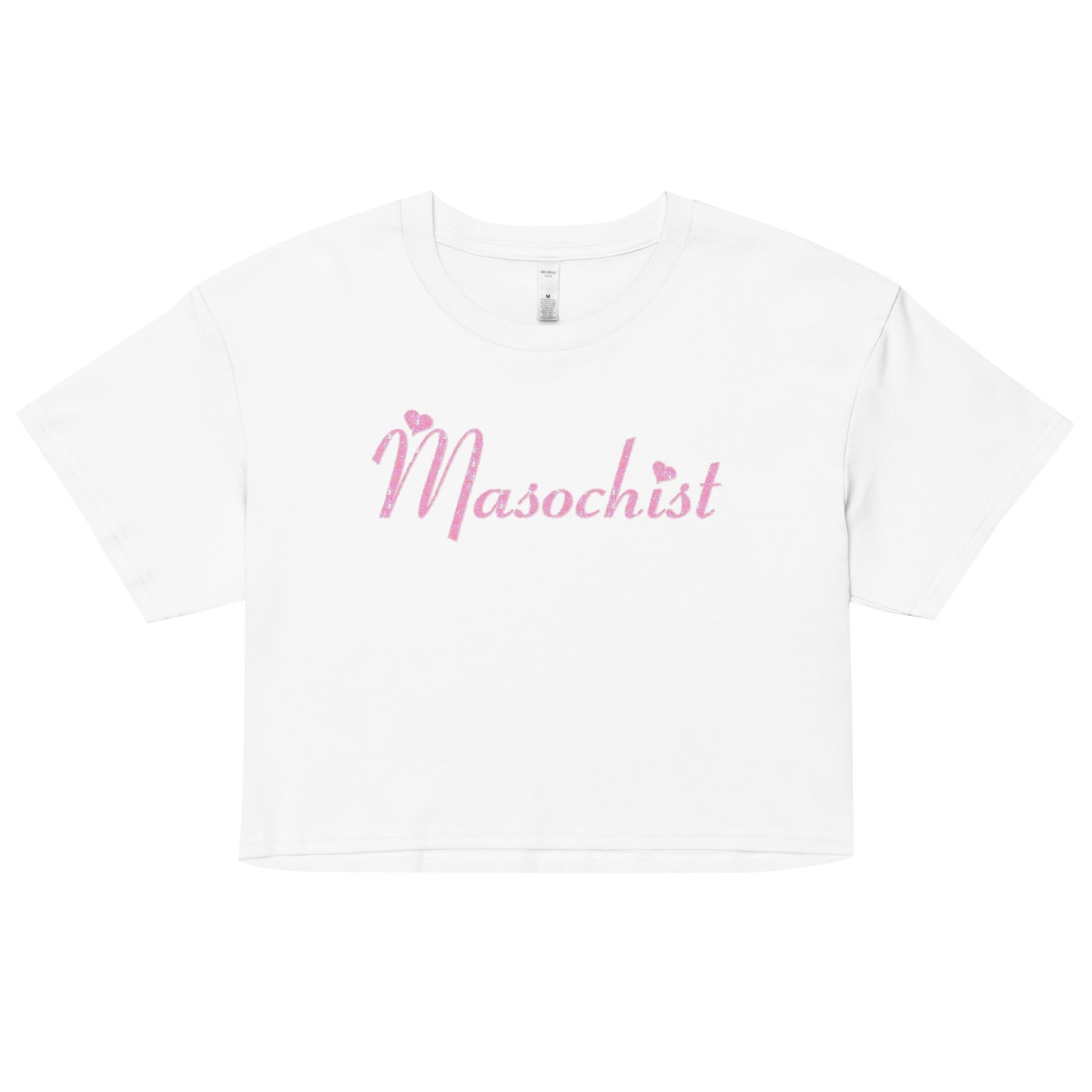 Masochist Y2K Baby Tee | Soft Pain Retro Cropped Top | Flirty Chaos Bimbo Shirt