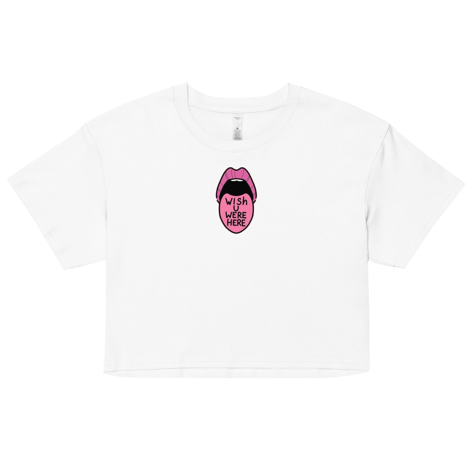 Wish You Were Here Y2K Baby Tee | Lonely Baddie Retro Cropped Top | Dreamy Sadgirl Aesthetic Shirt - Image 23