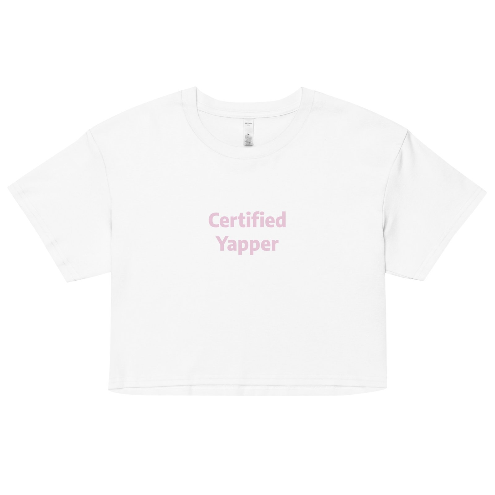 Certified Yapper Y2K Baby Tee | Talkative Baddie Retro Cropped Top | Can’t Shut Up Meme Tee - Image 19