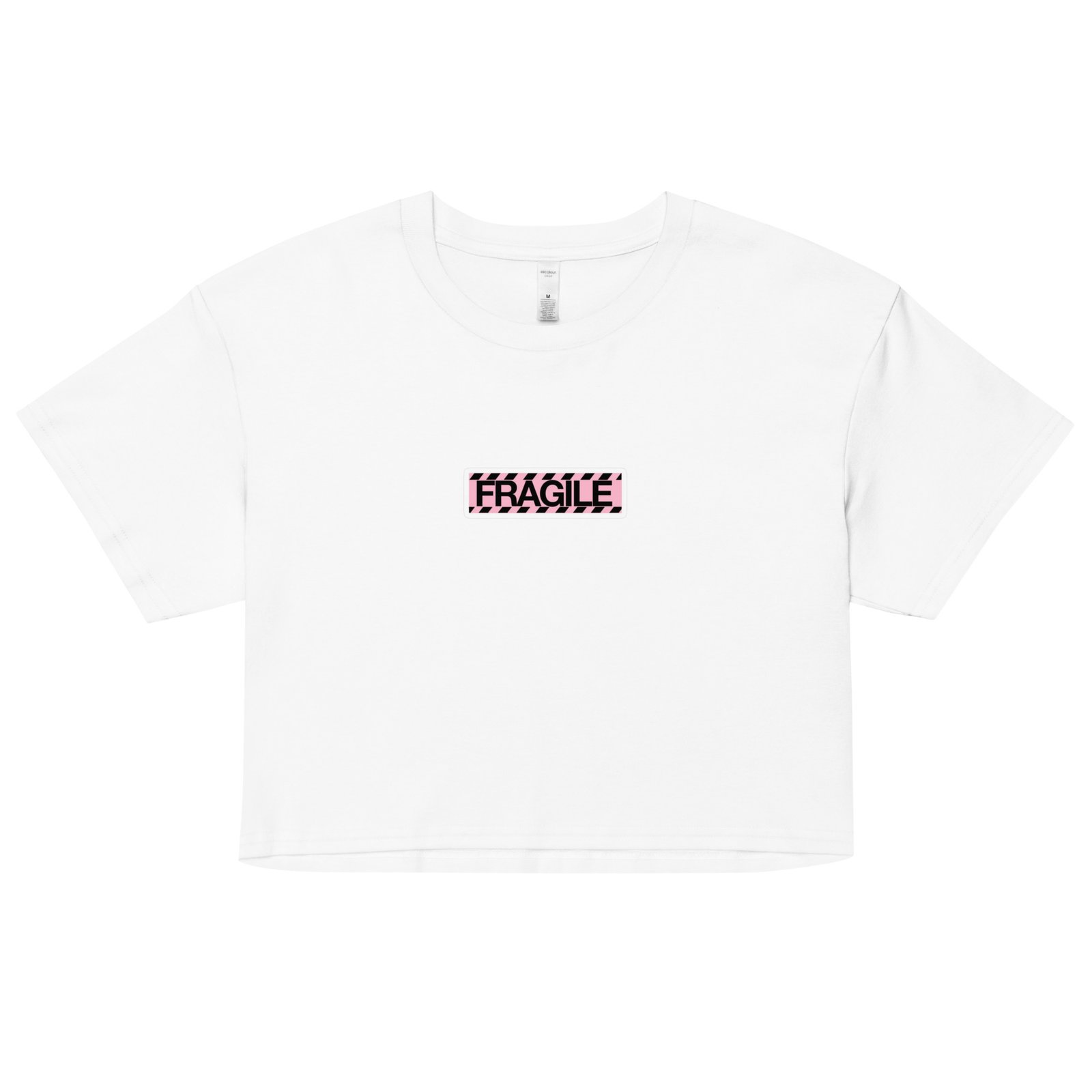 Fragile Y2K Baby Tee | Handle with Care Retro Cropped Top | Sadcore Soft Girl Tee - Image 19